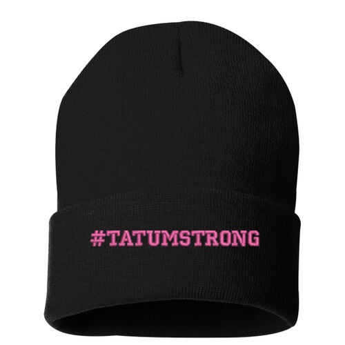 Tatum Strong Black Knit Beanie Thumbnail